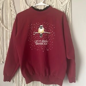 “Let it snow somewhere else” Sweater